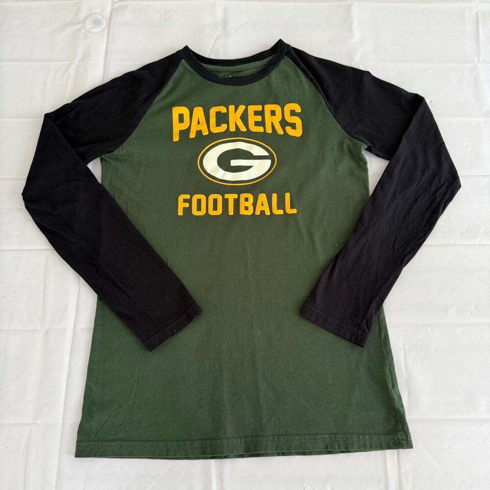 NFL Green Bay Packers Youth XL 16/18 Long Sleeve T-shirt 100% Cotton